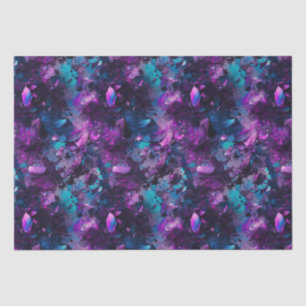 Purple Opal Water Tissue Paper Abstract Crystals