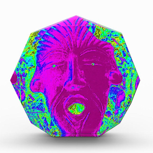 purple open mouth mask award (Front)