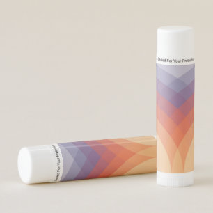 Purple, orange and blue colorful pastel arches lip balm