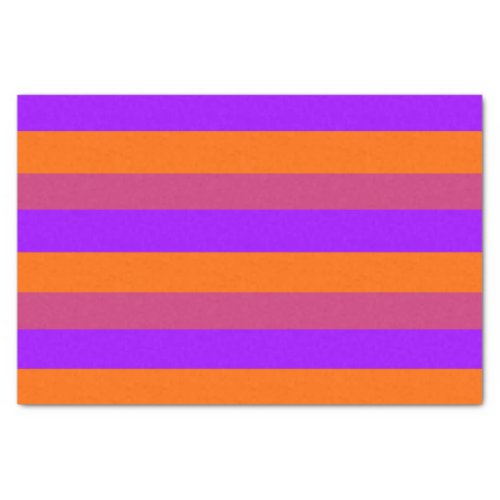 Purple Orange and Pink  Stripes Tissue Paper