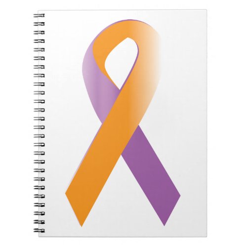 Purple  Orange Awareness Ribbon Notebook