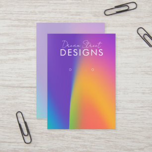 Purple Orange Earring Display Card