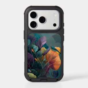 Purple & Orange Floral Birds iPhone 17 Pro Case