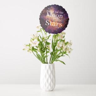 Purple Orange Nebula Inspirational Quote Balloon