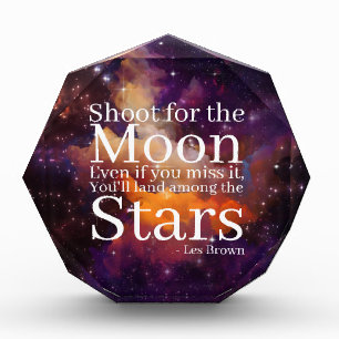 Purple Orange Nebula Inspirational Quote Photo Block