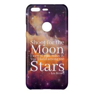 Purple Orange Nebula Inspirational Quote Uncommon Google Pixel Case