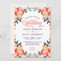 Get Royal Blue And Orange Wedding Invitation Cards Design And Printing -  Design And Printing Company In Kwara State, Nigeria