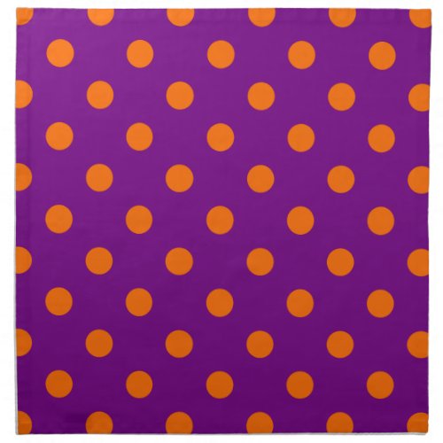 Purple Orange Polk_a_dots Napkin