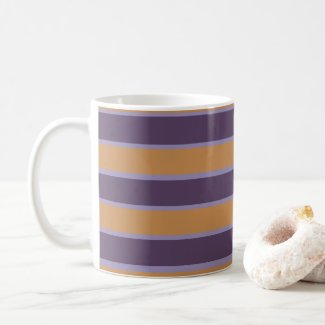 Purple Orange Stripes Pattern