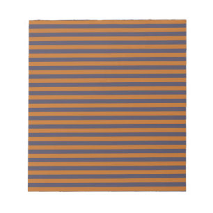 Purple Orange Stripes Pattern Notepad