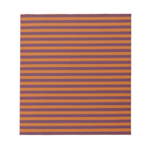 Purple Orange Stripes Pattern Notepad