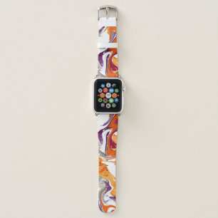 Purple Orange Swirl Apple Watch Band