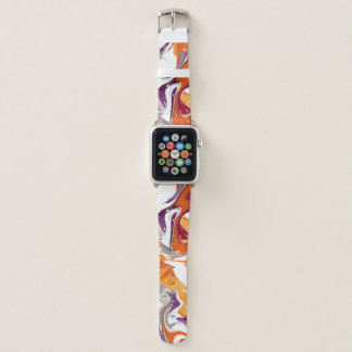 Purple Orange Swirl Apple Watch Band