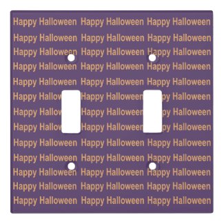 Purple Orange Typography Happy Halloween 