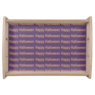 Purple Orange Typography Happy Halloween 