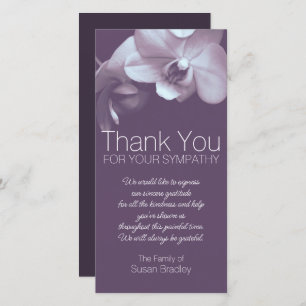 Purple Orchid 4b Purple Sympathy Thank you FPC