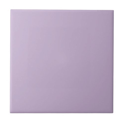 Purple Orchid Bloom Solid Color Print Ceramic Tile
