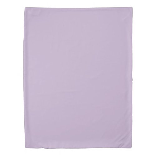 Purple Orchid Bloom Solid Color Print Duvet Cover