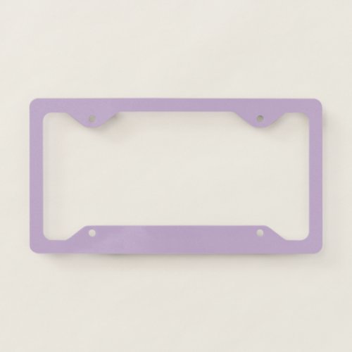 Purple Orchid Bloom Solid Color Print License Plate Frame