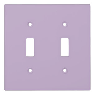 Purple Orchid Bloom Solid Color Print Light Switch Cover