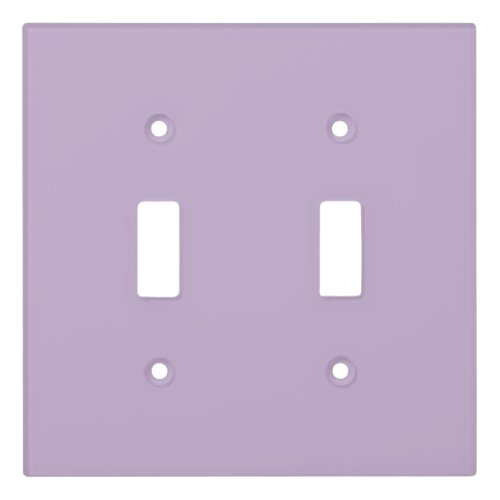 Purple Orchid Bloom Solid Color Print Light Switch Cover