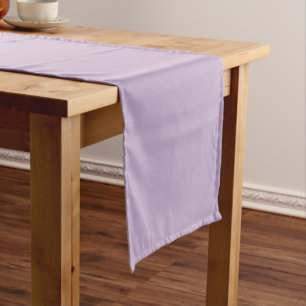 Purple Orchid Bloom Solid Color Print Short Table Runner