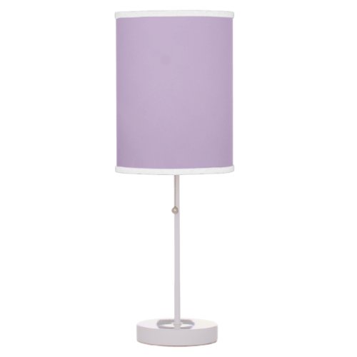 Purple Orchid Bloom Solid Color Print Table Lamp