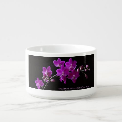 Purple Orchid Blossoms Two-Tone Mug