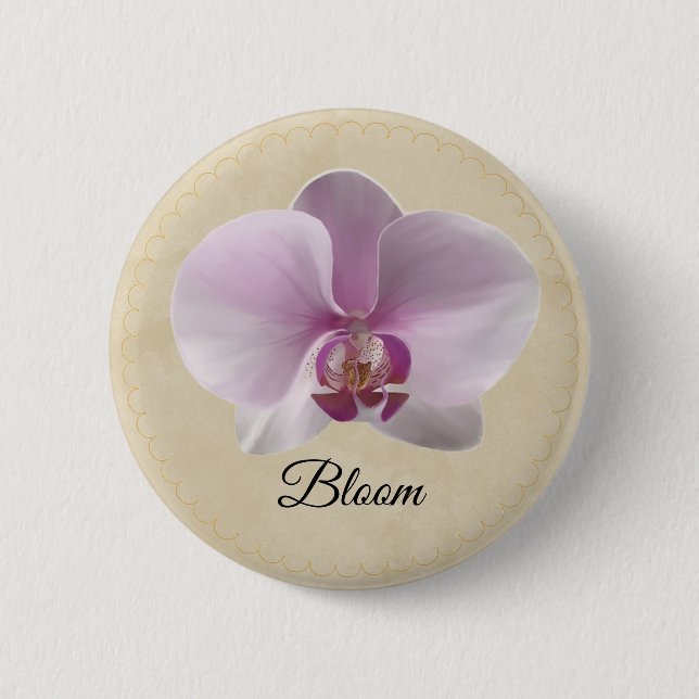 Purple Orchid Button (Front)