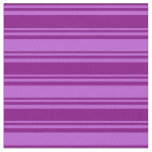 [ Thumbnail: Purple & Orchid Colored Lines/Stripes Pattern Fabric ]