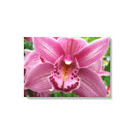 Purple Orchid Elegant Floral Botanical Canvas Print