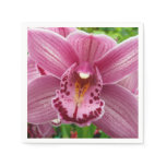 Purple Orchid Elegant Floral Botanical Napkins