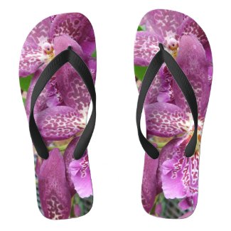 Purple Orchid Flip Flops
