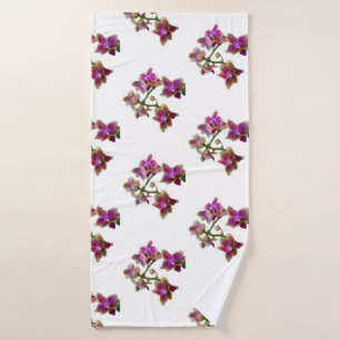 PURPLE ORCHID FLOWER Towel