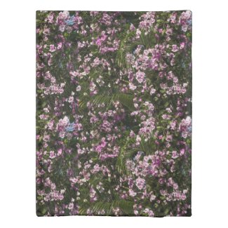 Purple  orchid flowers in blossom duvet cover