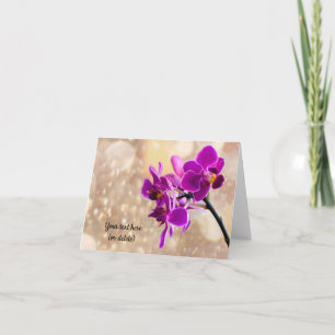 Purple Orchid Greeting card