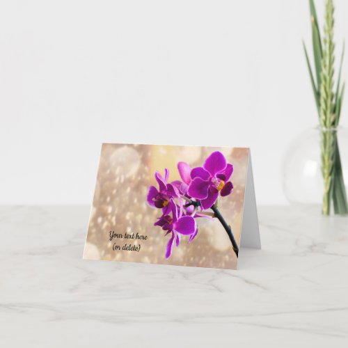 Purple Orchid Greeting card