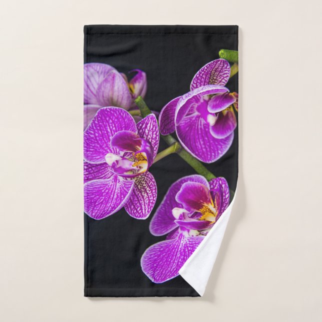 Purple orchid hand towel  (Hand Towel)