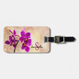 Purple Orchid Luggage tag