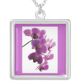 Purple Orchid Necklace