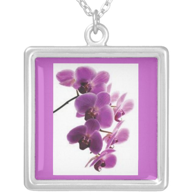 Purple Orchid Necklace (Front)