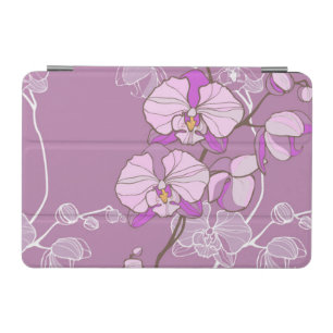 Purple Orchid Pattern iPad Mini Cover