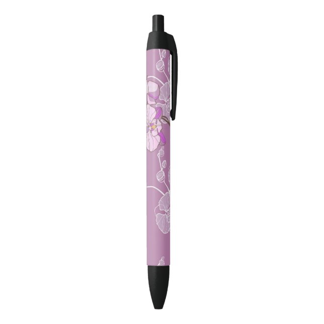 Purple Orchid Pattern Pen (Bottom (Vertical))