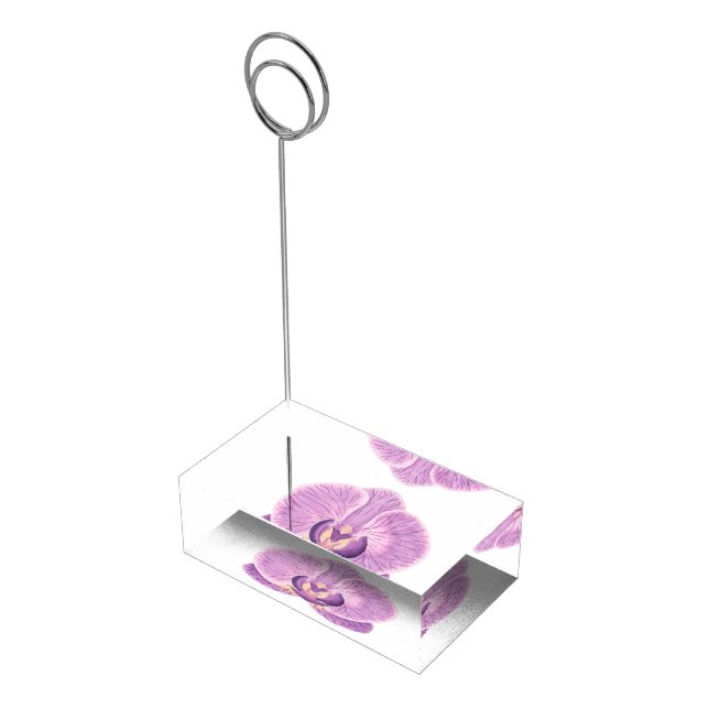 Purple Orchid place card holder (Corner)