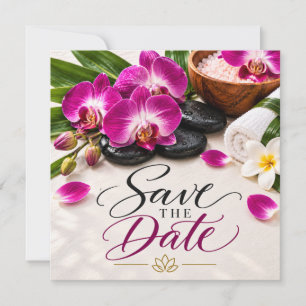 Purple Orchid Spa Thank You Elegant Wellness Save The Date