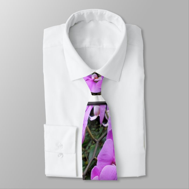 purple orchid tie