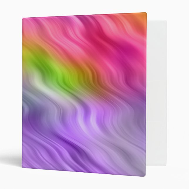 Purple Orchid Wavy Texture Binder (Front/Inside)