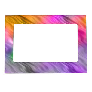 Purple Orchid Wavy Texture Magnetic Frame