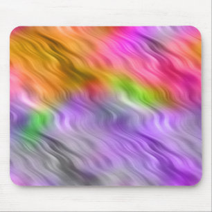 Purple Orchid Wavy Texture Mouse Pad