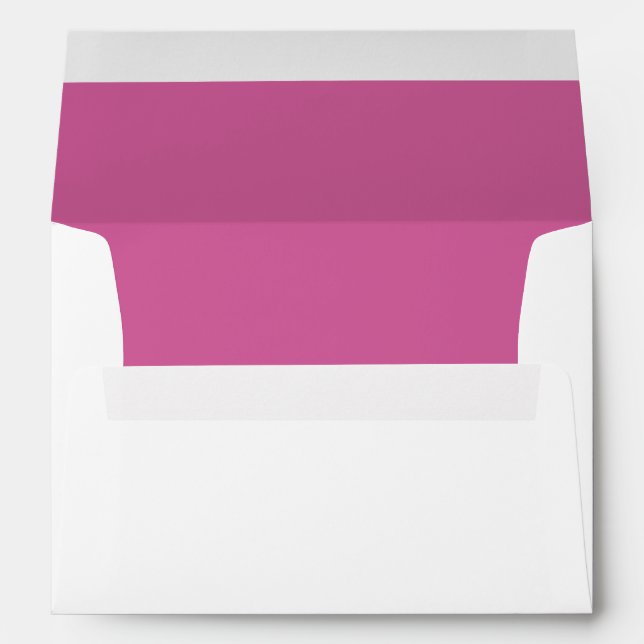Purple Orchid Wedding Envelope (Back (Bottom))